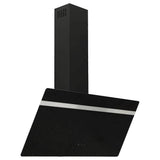 Capeur d'extracteur de paroi Vidaxl 90 cm en acier et verre trempé noir