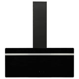 Capeur d'extracteur de paroi Vidaxl 90 cm en acier et verre trempé noir
