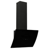 Capeur d'extracteur de paroi Vidaxl 60 cm en acier et verre trempé noir