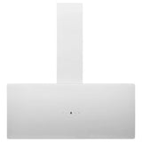 Vidaxl Wall extractor hood 90 cm steel and tempered glass white