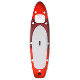 Vidaxl Stand Up Paddleboard Set Oppusterbar 300x76x10 cm rød