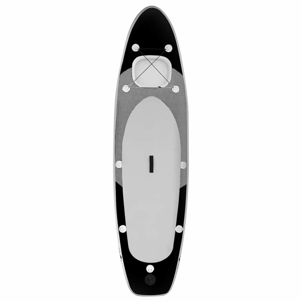 Vidaxl Stand Up Paddleboard Set gonflable 300x76x10 cm noir