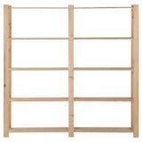 Rack de stockage Vidaxl 5 couches 170x28.5x170 cm Pine solide