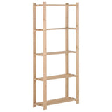 Rack de stockage Vidaxl 5 couches 80x28.5x170 cm Pine solide