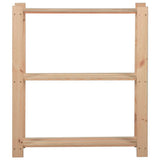 Rack de stockage Vidaxl 3 couches 80x28.5x90 cm Pine solide