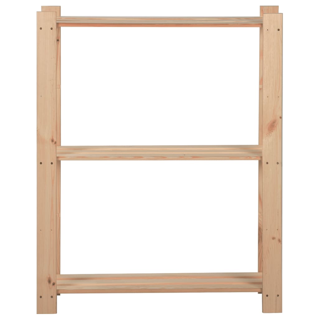 Rack de stockage Vidaxl 3 couches 60x28.5x90 cm Pine solide