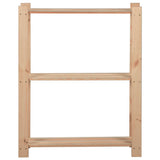 Rack de stockage Vidaxl 3 couches 60x28.5x90 cm Pine solide