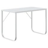 Vidaxl computerbureau 110x60x73 cm spaanplaat wit