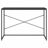 Vidaxl computerbureau 110x60x70 cm bewerkt hout zwart