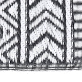 Vidaxl extérieur tapis arakil 140x200 cm en polypropène noir