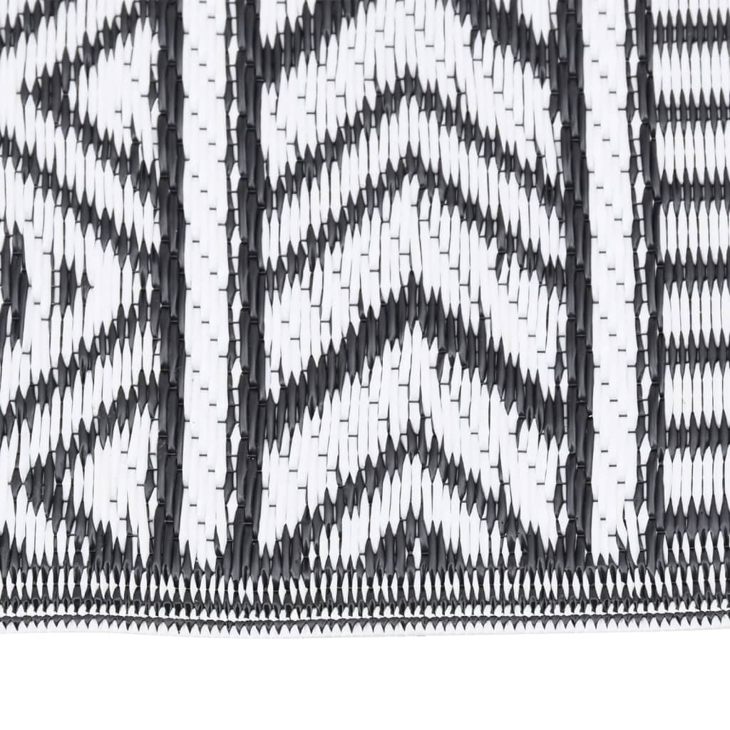 Vidaxl à l'extérieur du tapis Arakil 160x230 cm Black en polypropène