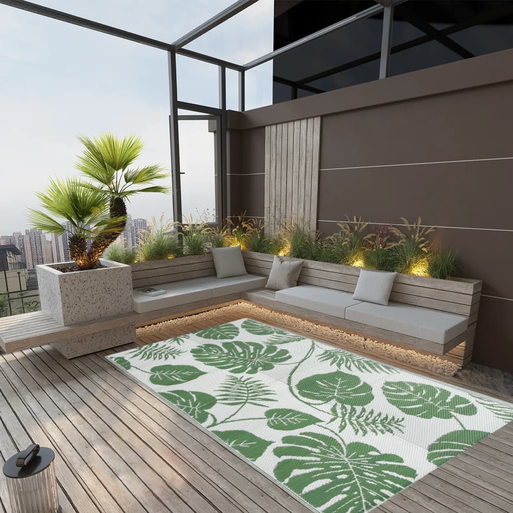 Vidaxl à l'extérieur du tapis 120x180 cm vert polypropène