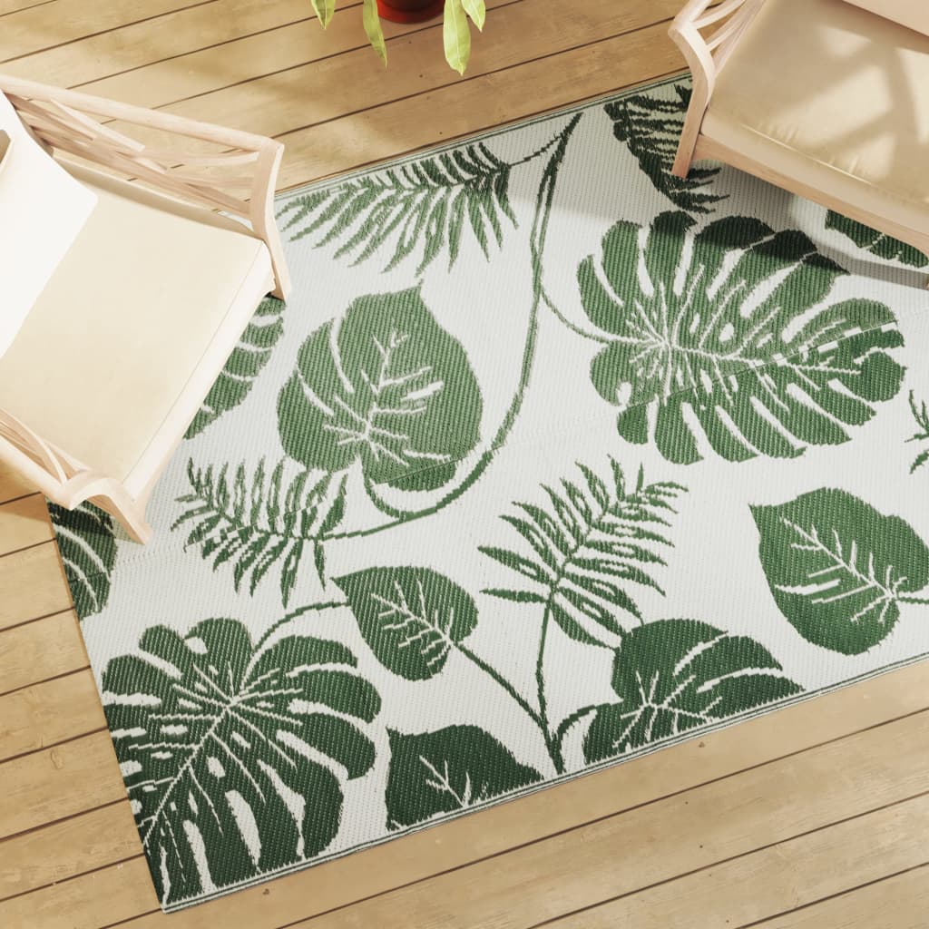 Vidaxl outside rug 140x200 cm polypropene green