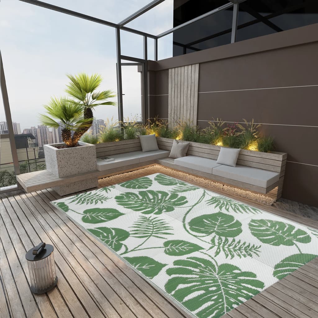 Vidaxl à l'extérieur du tapis Arakil 190x290 cm vert polypropène