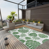 Vidaxl à l'extérieur du tapis Arakil 190x290 cm vert polypropène