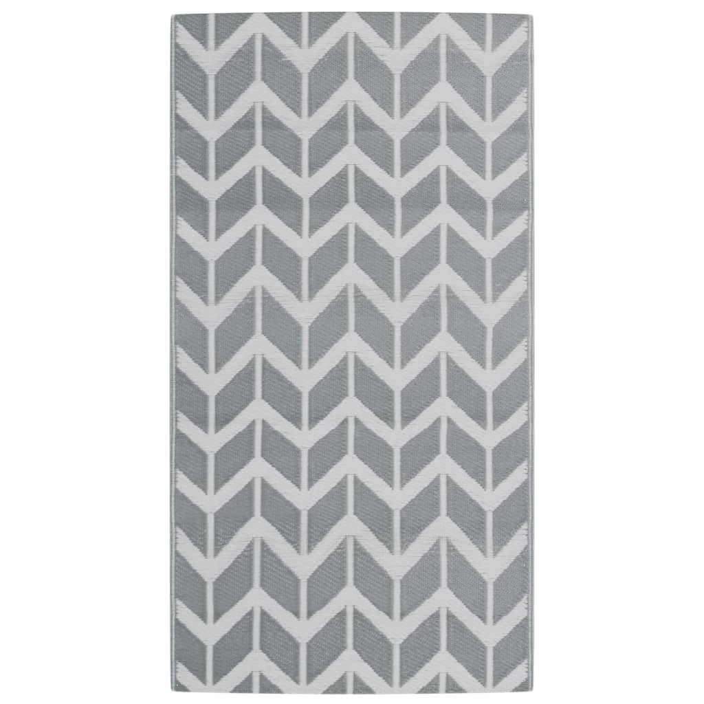 Vidaxl extérieur tapis arakil 80x150 cm pp gris