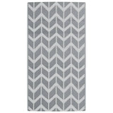 Vidaxl extérieur tapis arakil 80x150 cm pp gris
