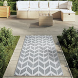 Vidaxl extérieur tapis arakil 80x150 cm pp gris