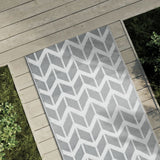 Vidaxl extérieur tapis arakil 80x150 cm pp gris