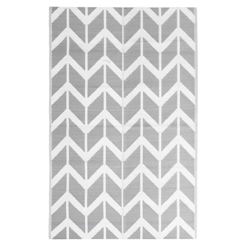 Vidaxl à l'extérieur du tapis Arakil 120x180 cm Gray en polypropène