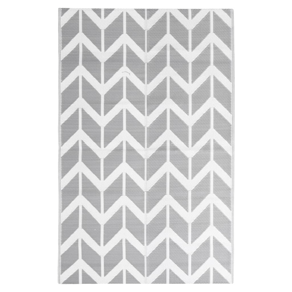 Vidaxl à l'extérieur du tapis Arakil 190x290 cm Gray en polypropène