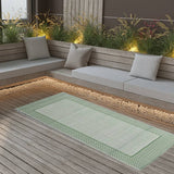 Vidaxl à l'extérieur du tapis aakil 80x150 cm vert polypropène