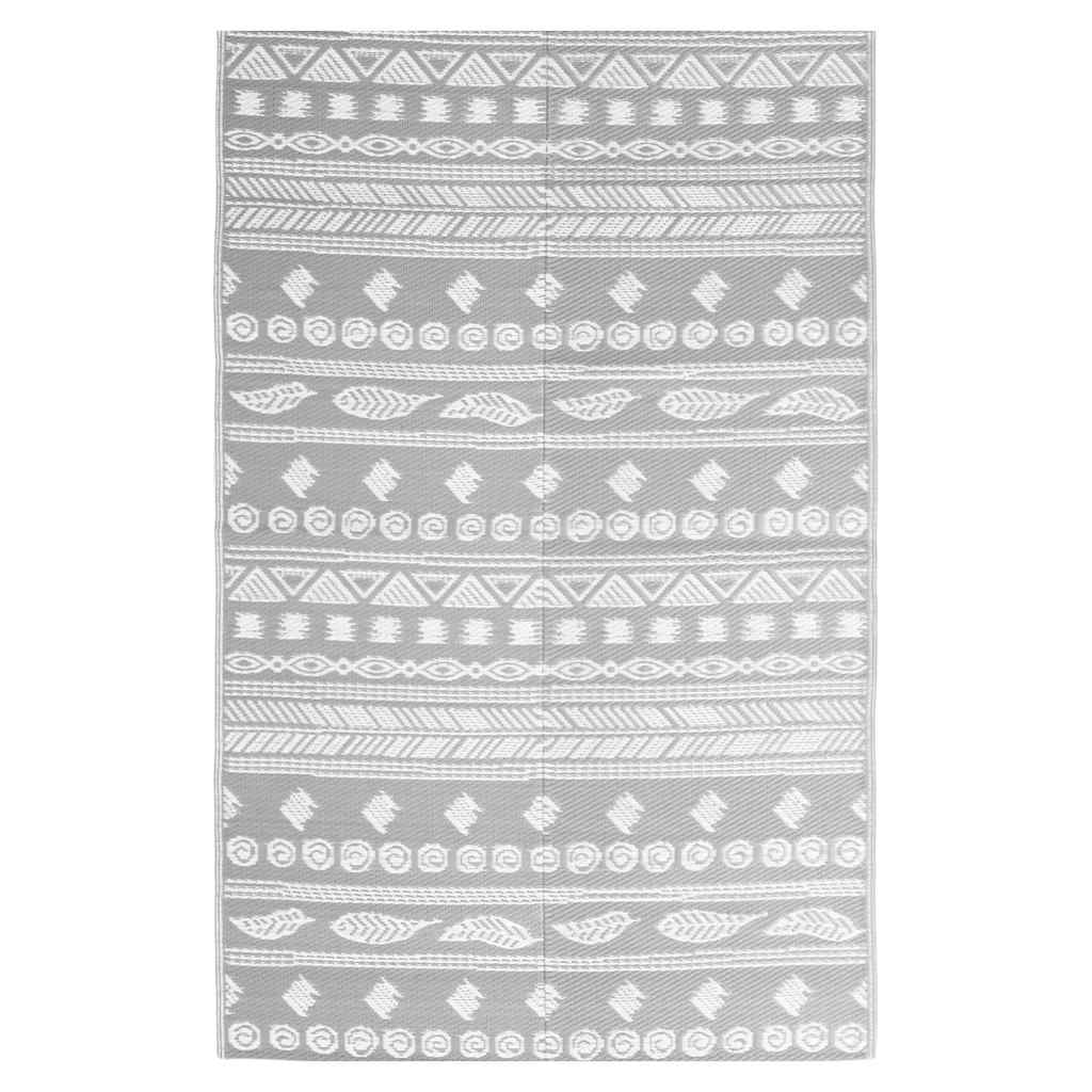 Vidaxl à l'extérieur du tapis Arakil 120x180 cm Gray en polypropène