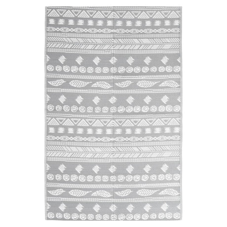 Vidaxl à l'extérieur du tapis Arakil 190x290 cm Gray en polypropène