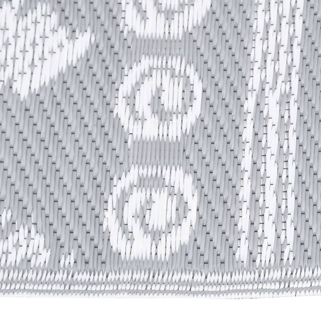 Vidaxl à l'extérieur du tapis Arakil 190x290 cm Gray en polypropène