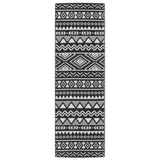 Vidaxl Extérieur Rug 80x250 cm Polypropène noir