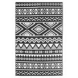 Vidaxl extérieur tapis arakil 140x200 cm en polypropène noir