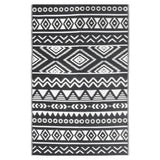 Vidaxl à l'extérieur du tapis Arakil 190x290 cm en polypropène noir