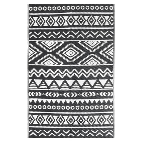 Vidaxl à l'extérieur du tapis Arakil 190x290 cm en polypropène noir