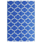 Vidaxl à l'extérieur du tapis Arakil 140x200 cm Bleu en polypropène
