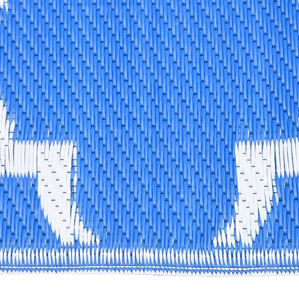 Vidaxl à l'extérieur du tapis Arakil 160x230 cm Bleu en polypropène