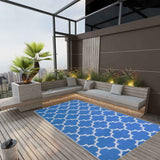 Vidaxl à l'extérieur du tapis Arakil 160x230 cm Bleu en polypropène