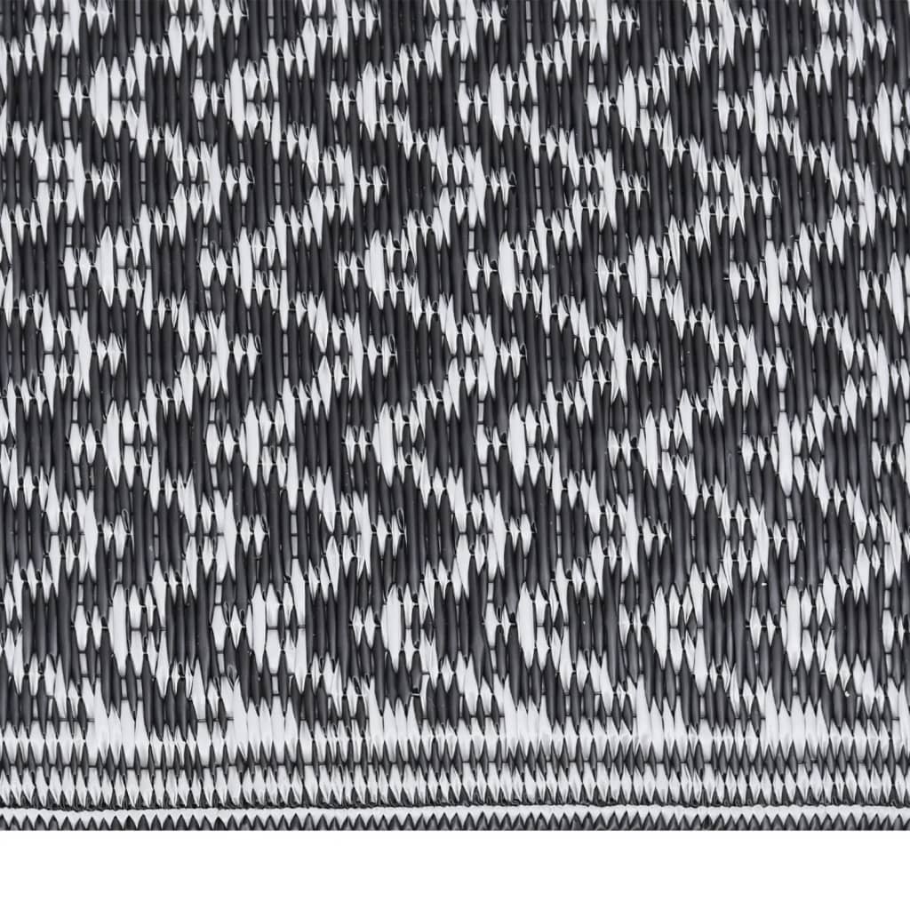 Vidaxl extérieur tapis arakil 140x200 cm en polypropène noir