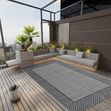 Vidaxl extérieur tapis arakil 140x200 cm en polypropène noir