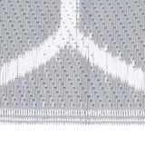 Vidaxl à l'extérieur du tapis Arakil 80x250 cm Gray en polypropène