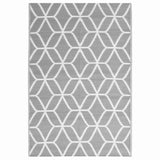 Vidaxl à l'extérieur du tapis Arakil 140x200 cm Gray en polypropène