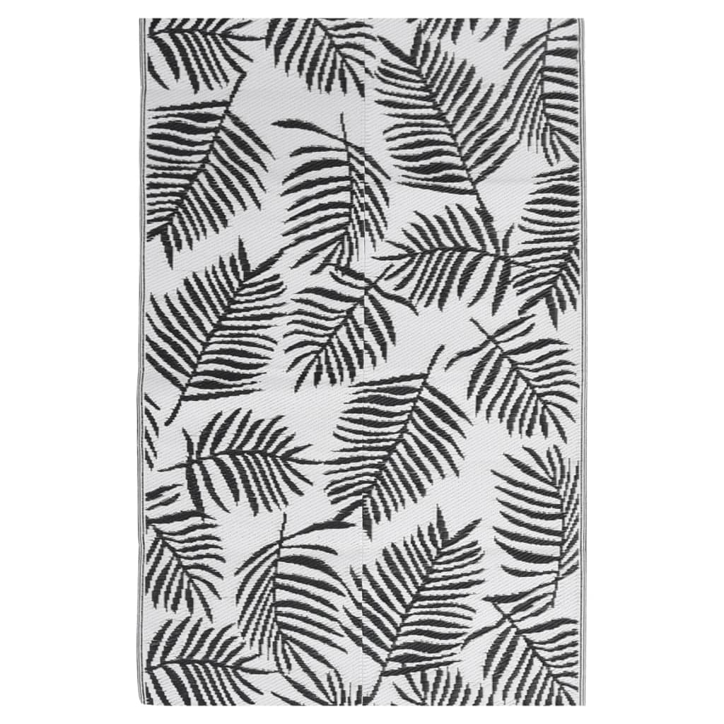 Vidaxl extérieur tapis arakil 140x200 cm en polypropène noir
