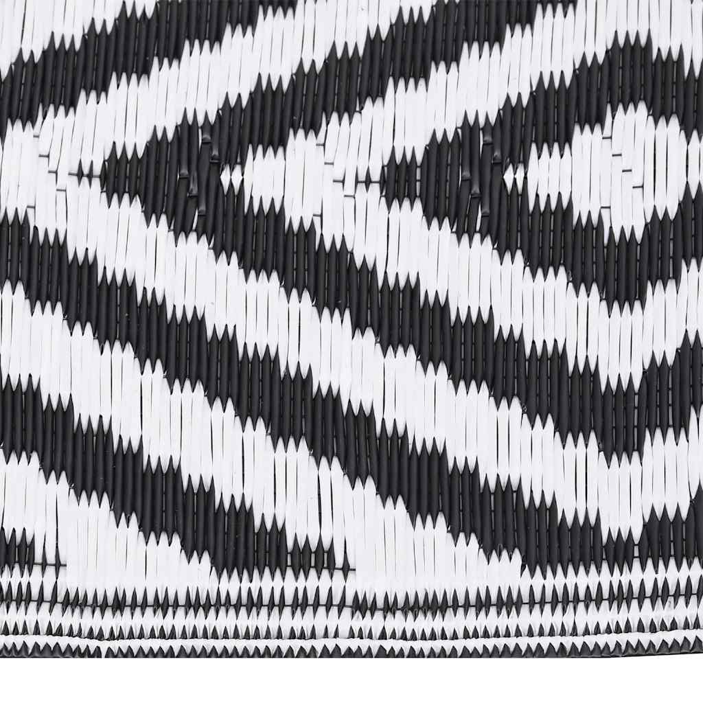 Vidaxl extérieur tapis arakil 140x200 cm en polypropène noir