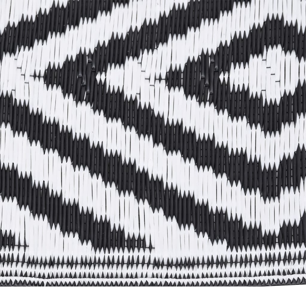 Vidaxl extérieur tapis arakil 140x200 cm en polypropène noir