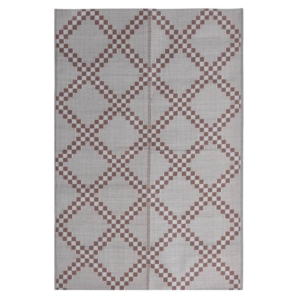 Vidaxl à l'extérieur du tapis Arakil 140x200 cm en polypropène brun