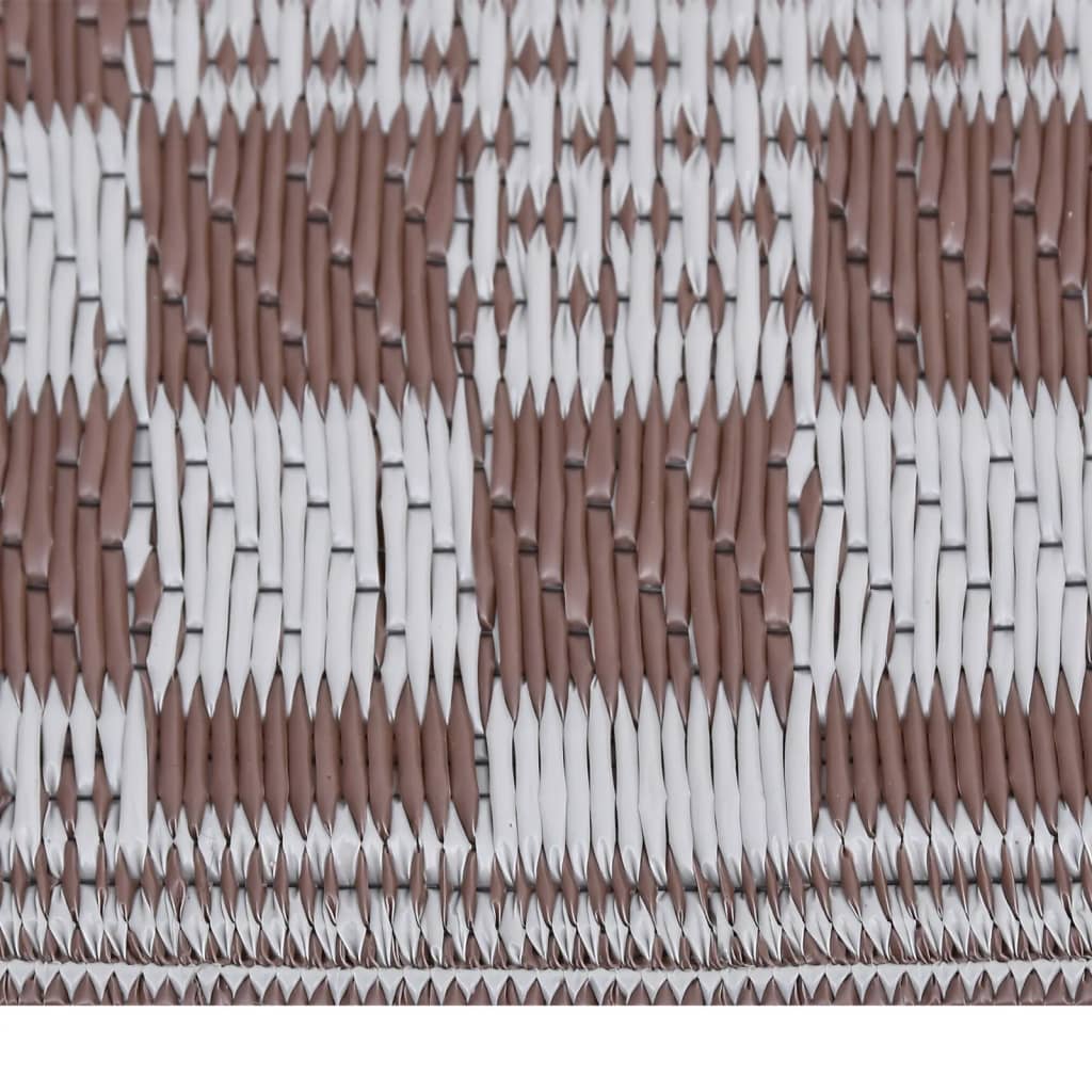 Vidaxl à l'extérieur du tapis Arakil 140x200 cm en polypropène brun