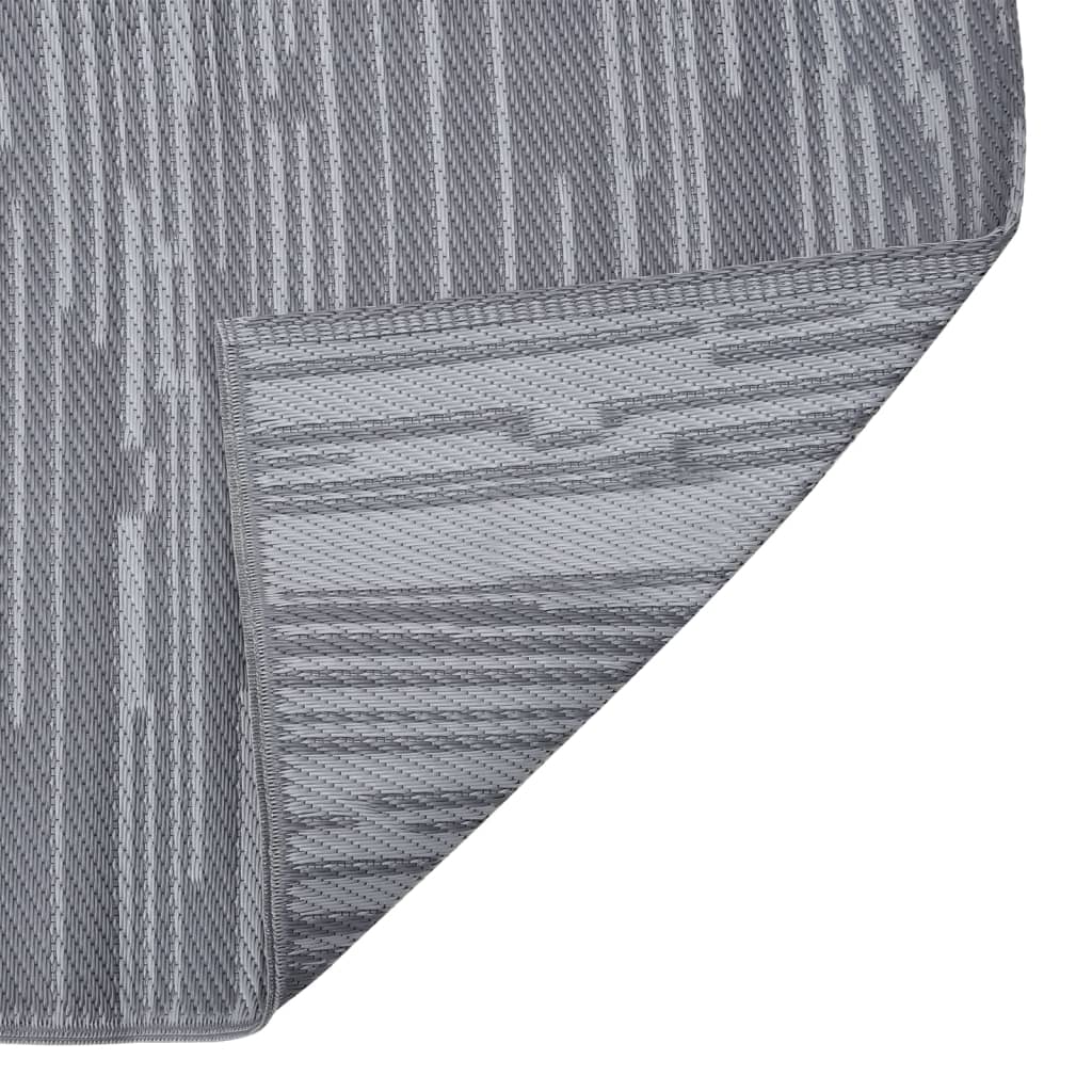 Vidaxl à l'extérieur du tapis Arakil 140x200 cm Anthracite en polypropène -colore