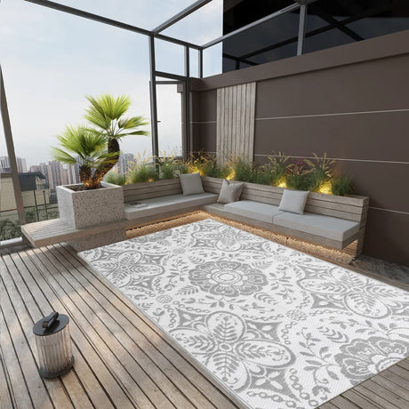Vidaxl extérieur tapis Arakil 140x200 cm pp gris clair