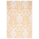 Vidaxl extérieur tapis Arakil 140x200 cm Polypropène jaune
