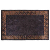 Vidaxl tapis lavable anti-glip 80x150 cm noir et or de couleur
