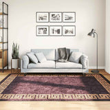 Vidaxl tapis lavable antidérapant 160x230 cm noir et or de couleur
